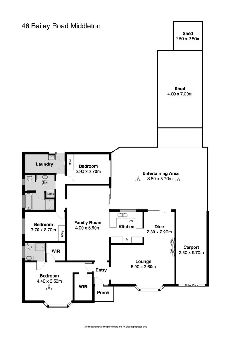 Floorplan of Homely house listing, 46 Bailey Road, Middleton SA 5213