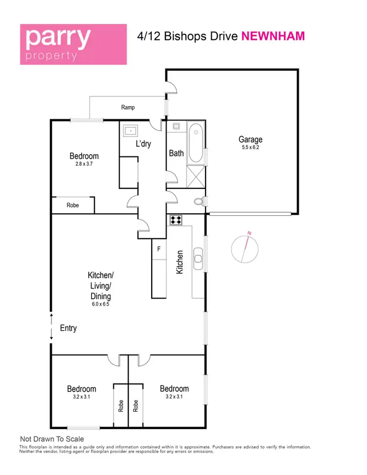 Floorplan of Homely unit listing, 4/12 Bishops Drive, Newnham TAS 7248