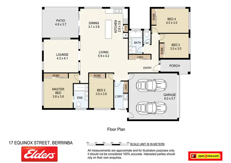 Floorplan of Homely house listing, 17 Equinox Street, Berrinba QLD 4117