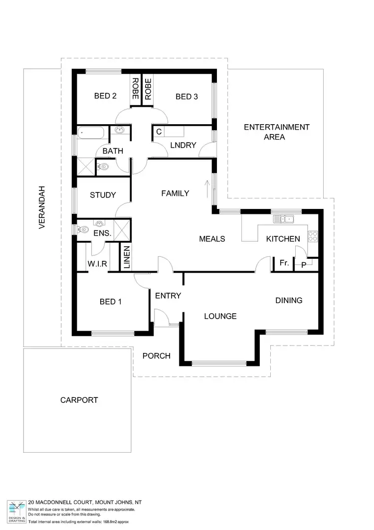 Floorplan of Homely house listing, 20 MacDonnell Court, Mount Johns NT 874