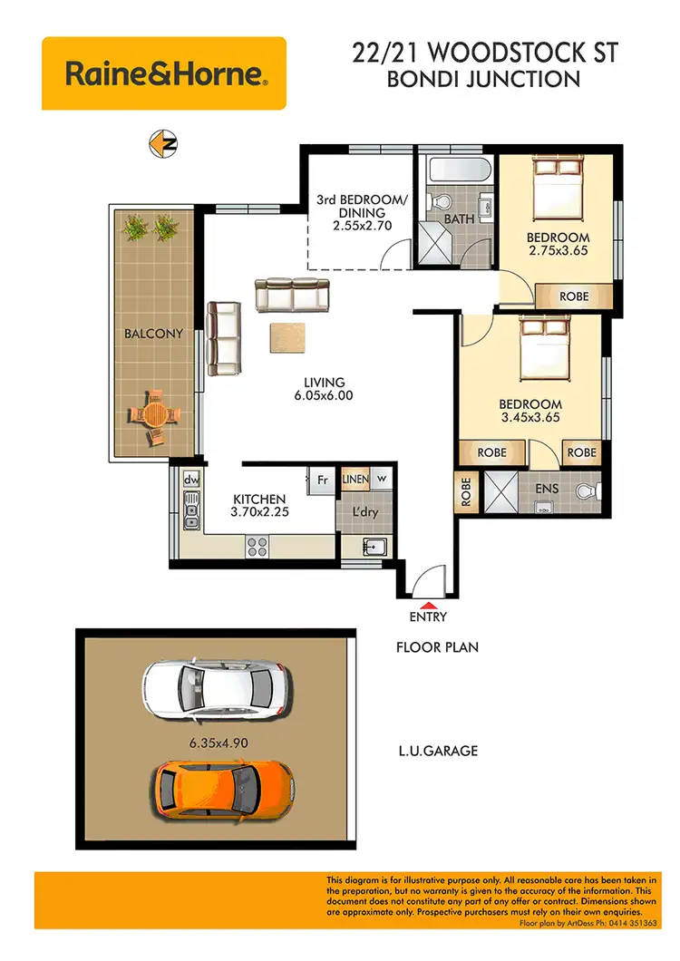 Floorplan of Homely apartment listing, 22/21-25 Woodstock Street, Bondi Junction NSW 2022