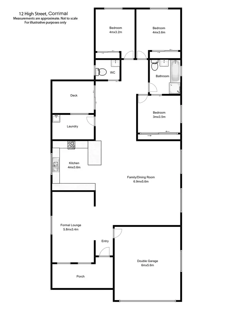 Floorplan of Homely house listing, 12 High Street, Corrimal NSW 2518