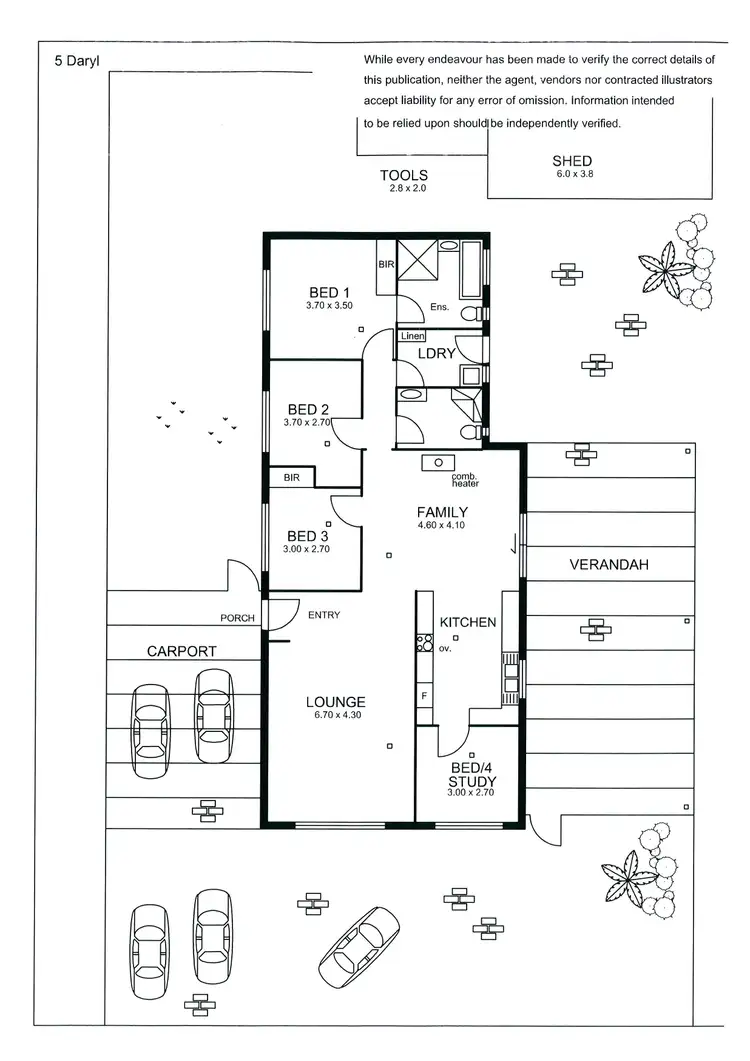 Floorplan of Homely house listing, 5 Darryl Avenue (Adj Newton), Athelstone SA 5076