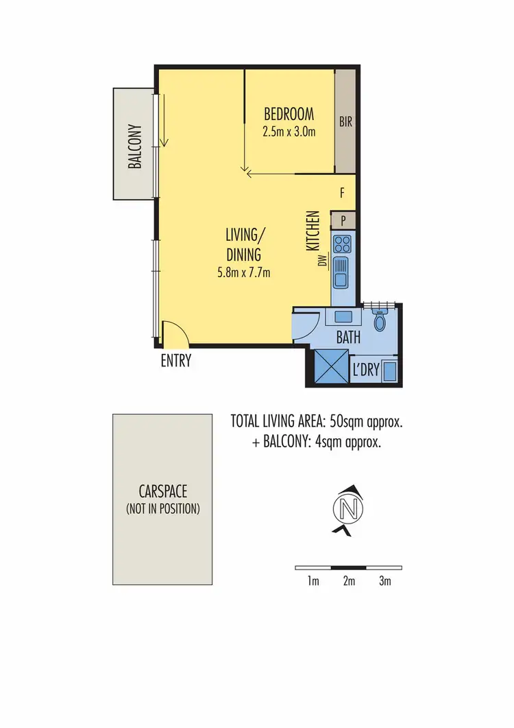 Floorplan of Homely apartment listing, 7/640 Elizabeth Street, Melbourne VIC 3000