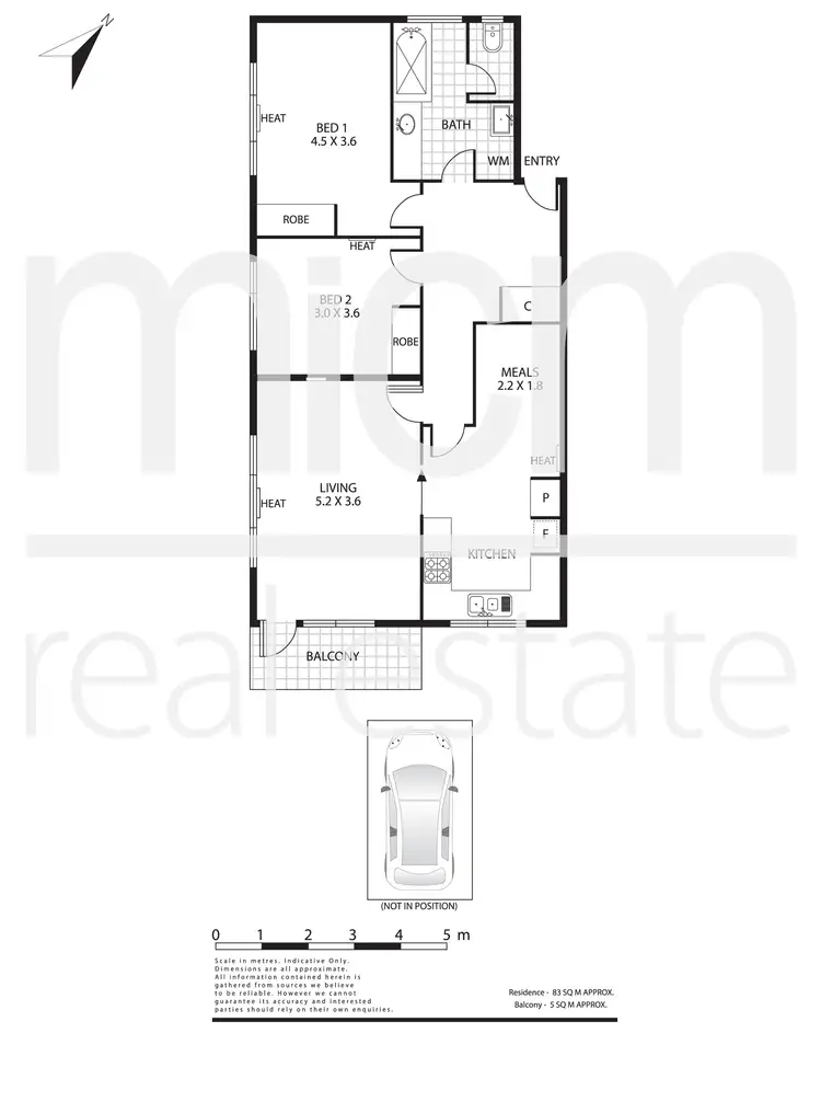 Floorplan of Homely apartment listing, 5/10 Dickens Street, Elwood VIC 3184