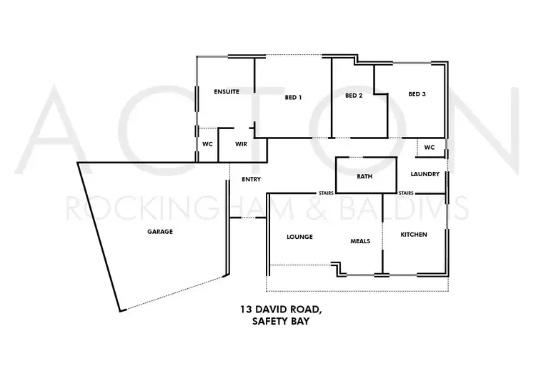 Floorplan of Homely house listing, 13 David Road, Waikiki WA 6169