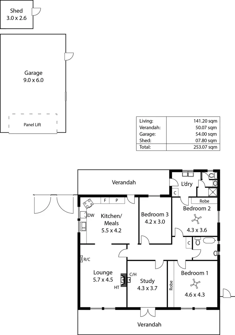 Floorplan of Homely house listing, 1 Chapel Street, Campbelltown SA 5074