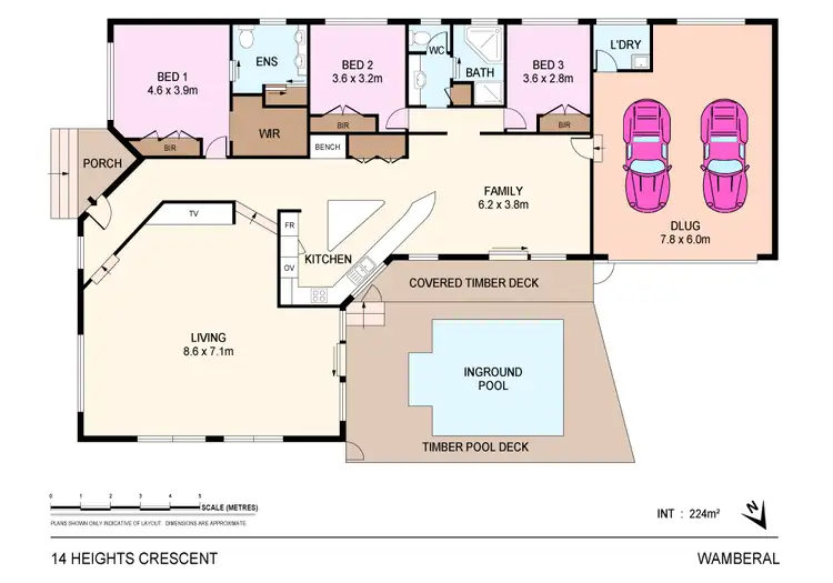 Floorplan of Homely house listing, 14 Heights Cres, Wamberal NSW 2260