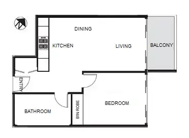 Floorplan of Homely unit listing, 243/11-25 Wentworth Street, Manly NSW 2095