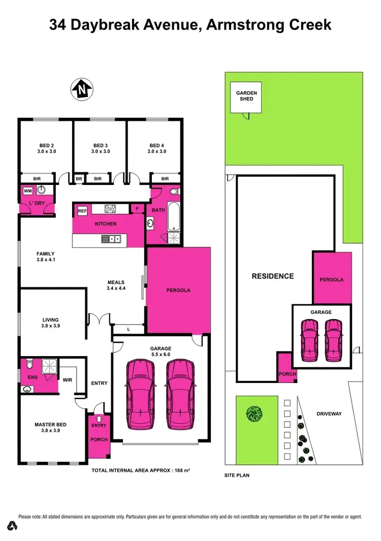 Floorplan of Homely house listing, 34 Daybreak Avenue, Armstrong Creek VIC 3217