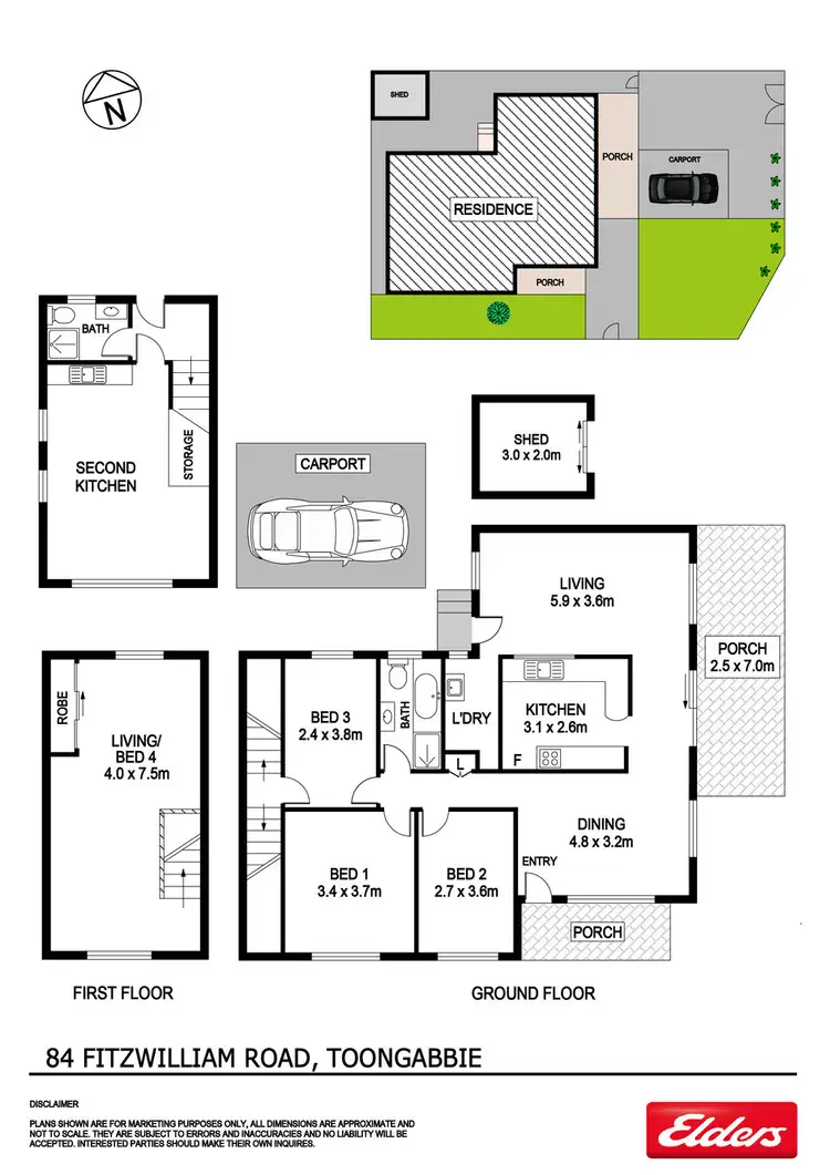 Floorplan of Homely house listing, 84 Fitzwilliam Road, Toongabbie NSW 2146