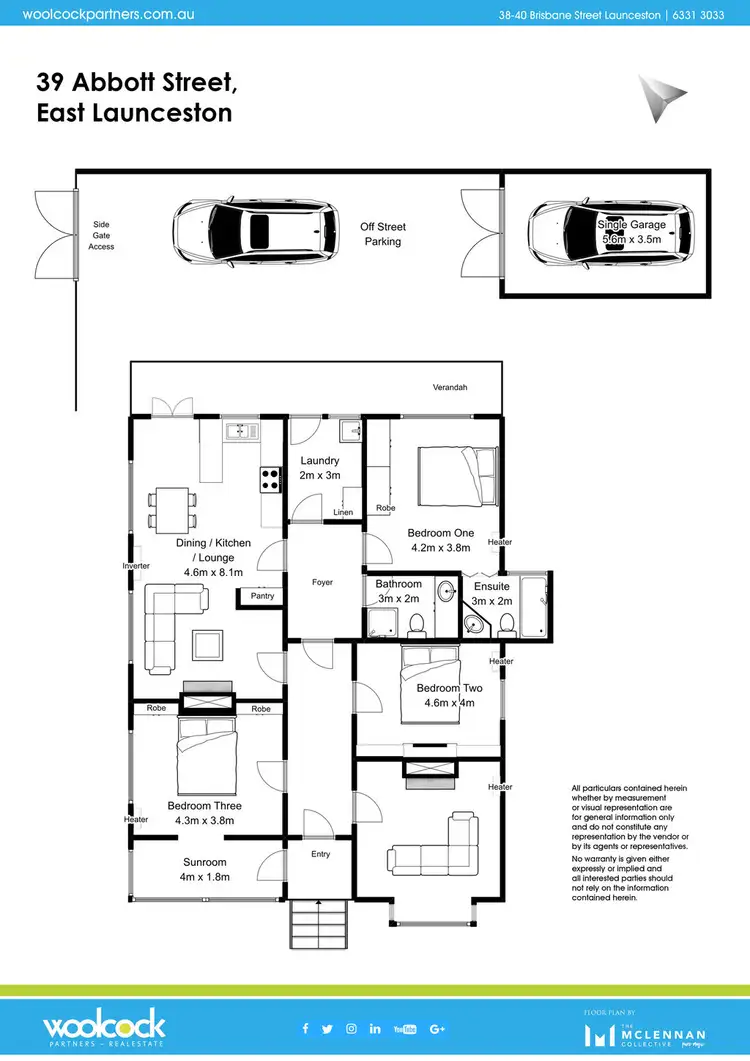 Floorplan of Homely house listing, 39 Abbott St, East Launceston TAS 7250