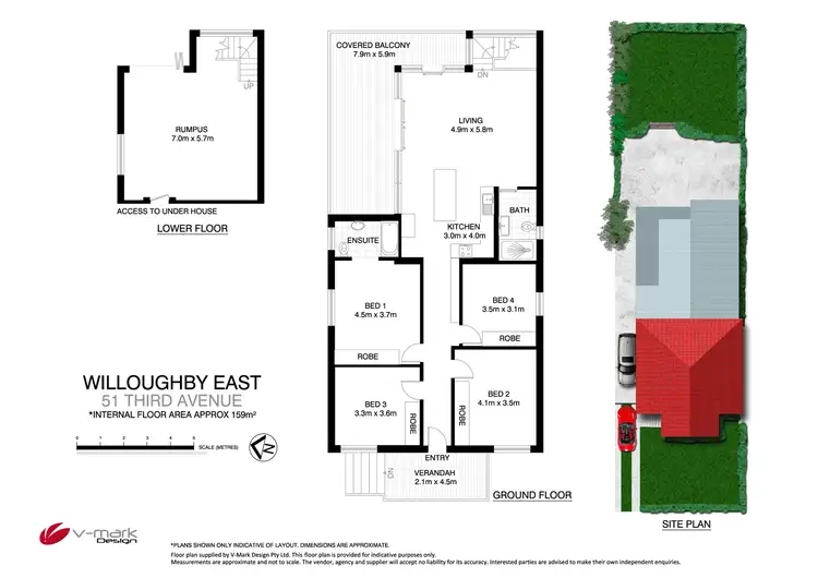 Floorplan of Homely house listing, 51 Third Avenue, Willoughby NSW 2068