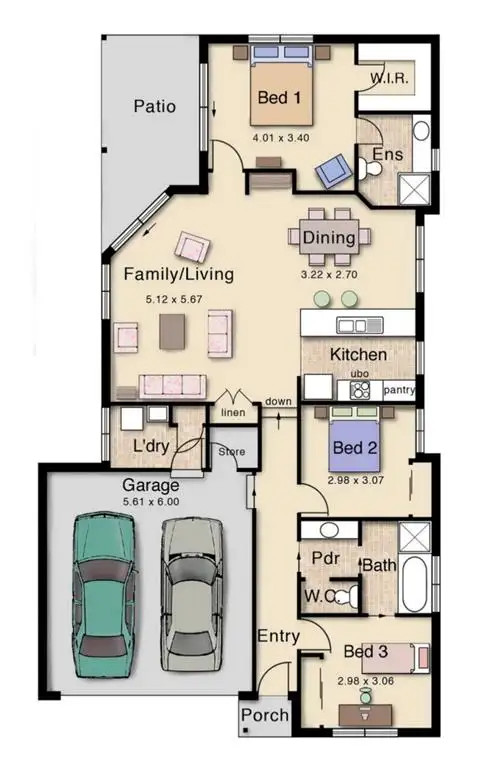 Floorplan of Homely house listing, Lot 62 Emery Place, Tumut NSW 2720