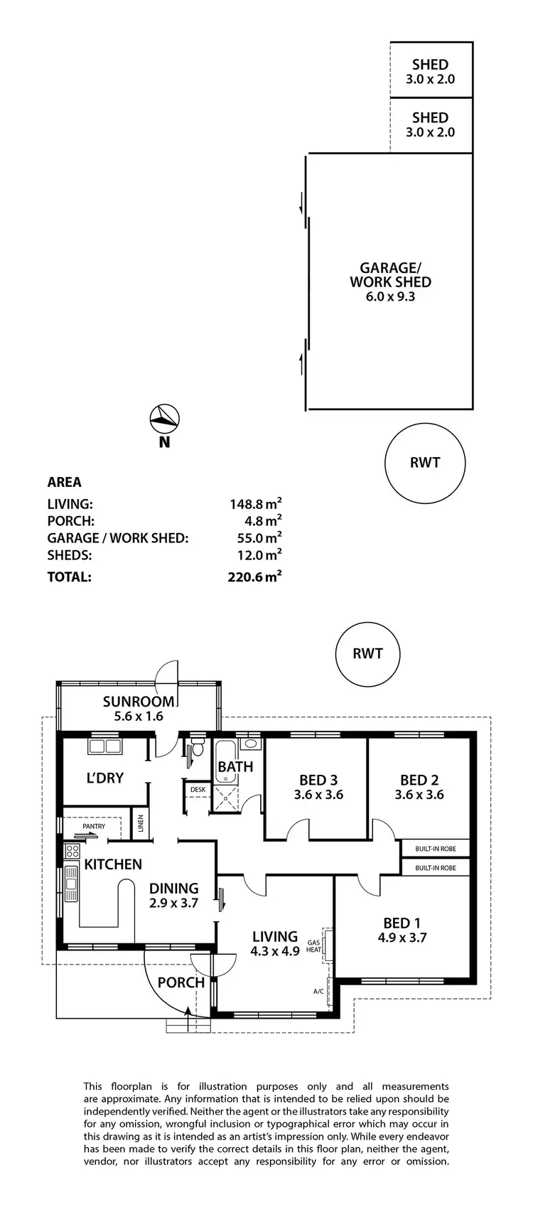 Floorplan of Homely house listing, 5 Commercial Road, Strathalbyn SA 5255