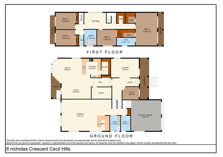 Floorplan of Homely house listing, 6 Nicholas Crescent, Cecil Hills NSW 2171