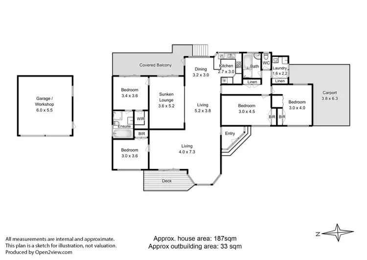 Floorplan of Homely house listing, 4 Blackwood Grove, Margate TAS 7054