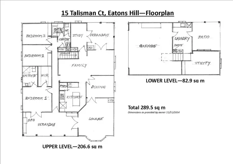 Floorplan of Homely house listing, 15 Talisman Court, Eatons Hill QLD 4037