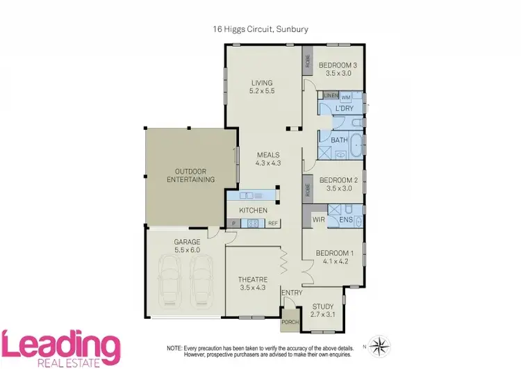 Floorplan of Homely house listing, 16 Higgs Circuit, Sunbury VIC 3429