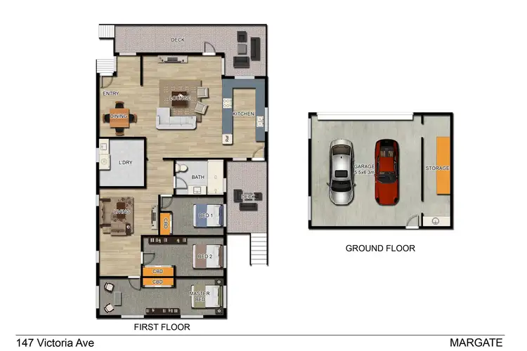 Floorplan of Homely house listing, 147 Victoria Avenue, Margate QLD 4019