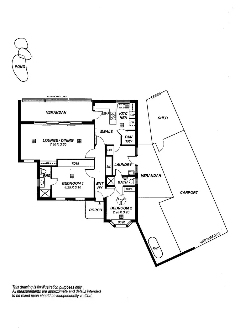 Floorplan of Homely house listing, 7 York Avenue (West), Fulham Gardens SA 5024