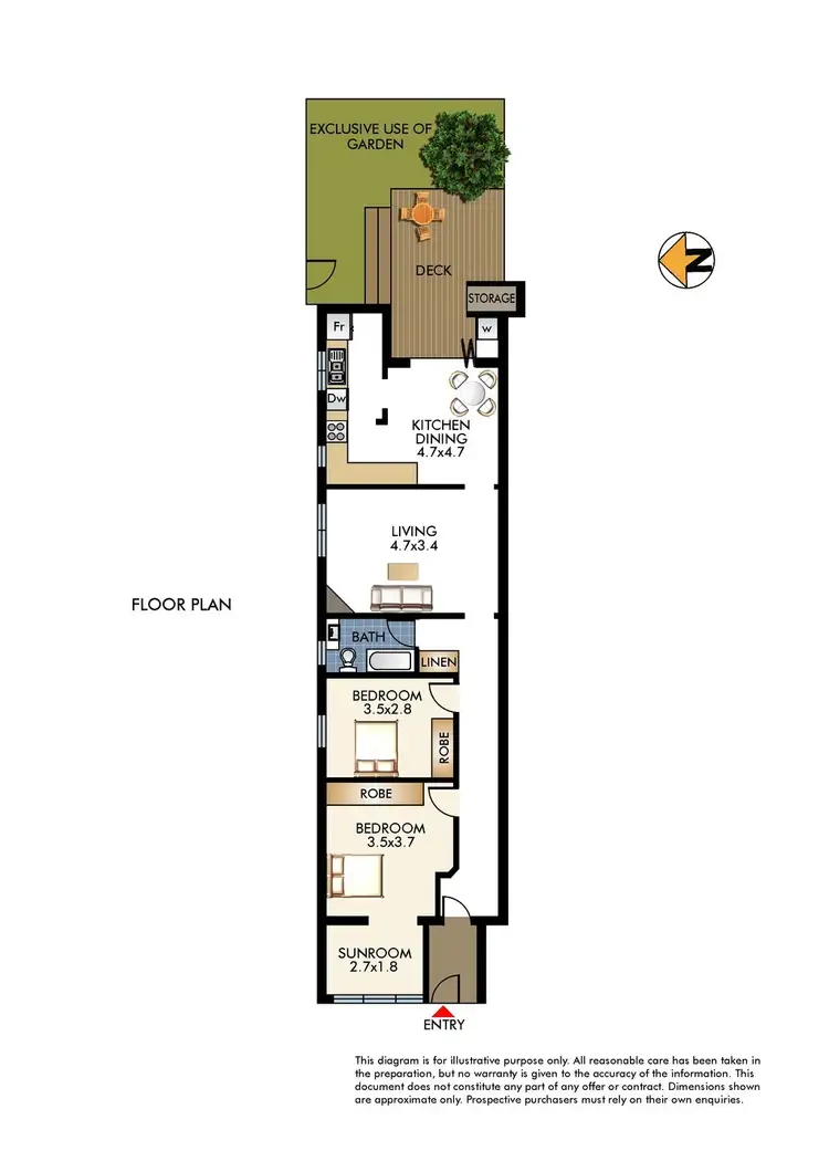 Floorplan of Homely apartment listing, 3/54 Glenayr Avenue, North Bondi NSW 2026