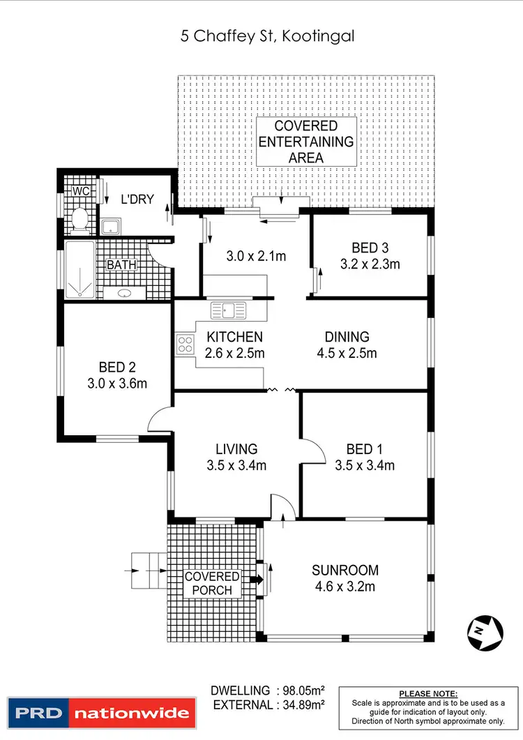 Floorplan of Homely house listing, 5 Chaffey Street, Kootingal NSW 2352