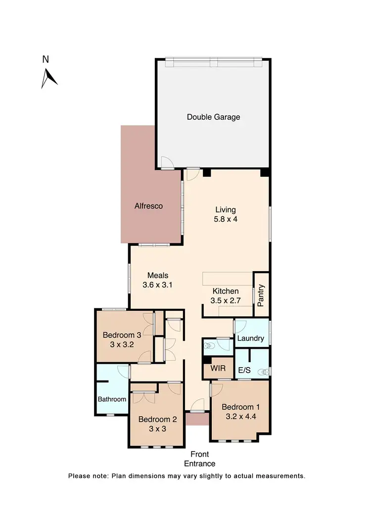 Floorplan of Homely house listing, 312 Cuthberts Road, Lucas VIC 3350