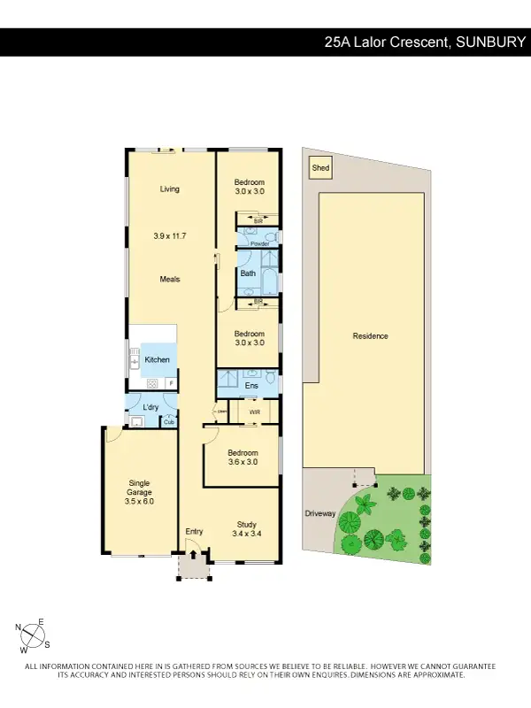 Floorplan of Homely house listing, 25A Lalor Crescent, Sunbury VIC 3429