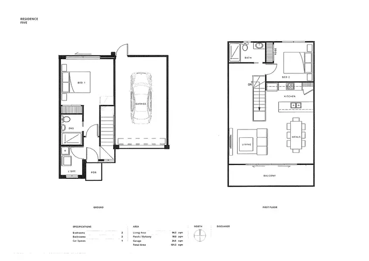 Floorplan of Homely townhouse listing, 6/8 Scotia Street, Moonee Ponds VIC 3039