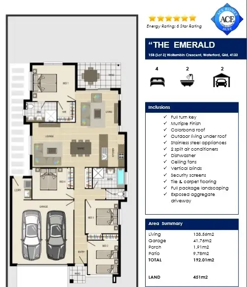 Floorplan of Homely house listing, 15B wollumbin Cres, Waterford QLD 4133