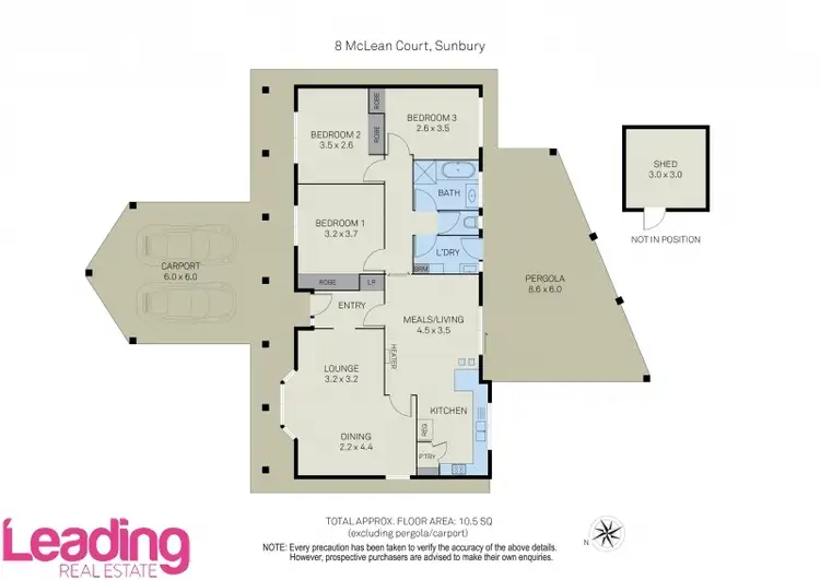 Floorplan of Homely house listing, 8 McLean Court, Sunbury VIC 3429