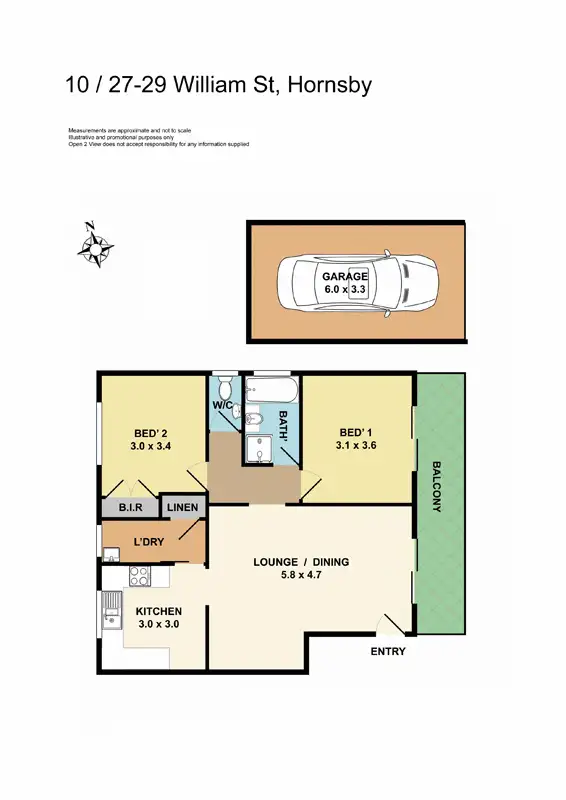 Floorplan of Homely unit listing, Unit 10/27-29 William Street, Hornsby NSW 2077