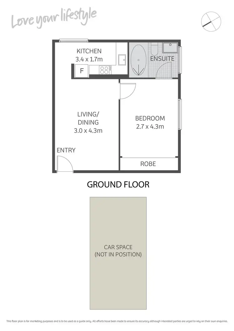 Floorplan of Homely apartment listing, 3/96-100 Gowrie Street, Newtown NSW 2042