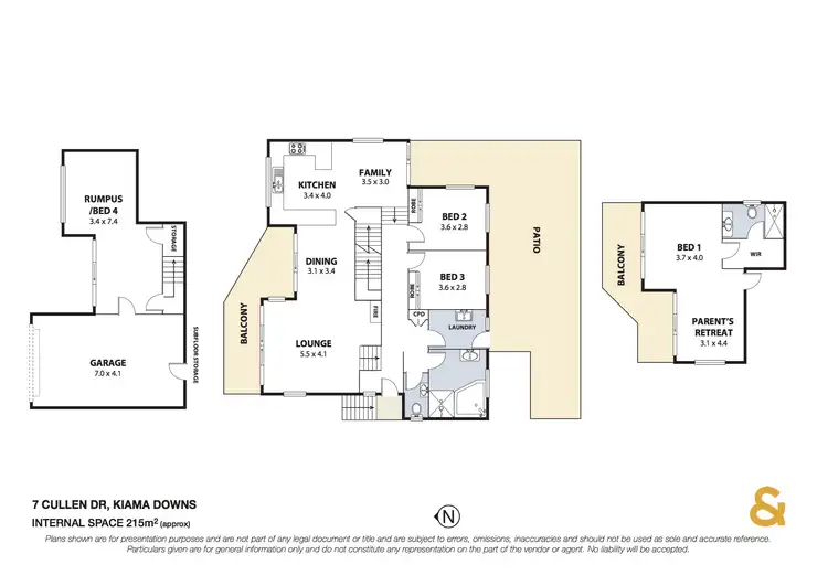 Floorplan of Homely house listing, 7 Cullen Drive, Kiama Downs NSW 2533
