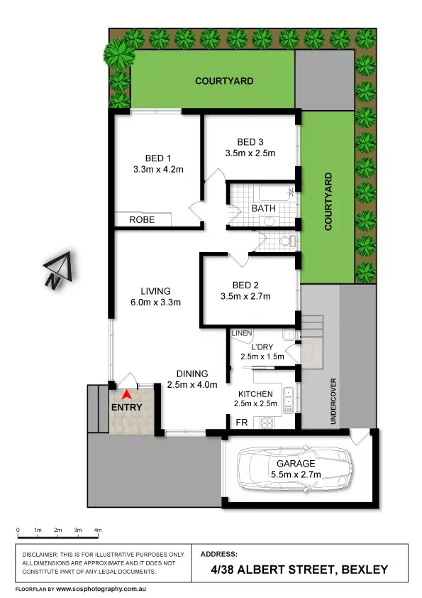 Floorplan of Homely villa listing, 4/38-40 Albert Street, Bexley NSW 2207