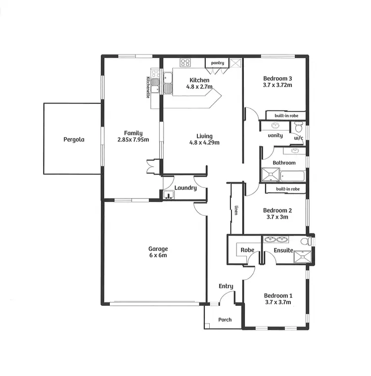 Floorplan of Homely house listing, 12 Mary Allan Court, Murray Bridge SA 5253