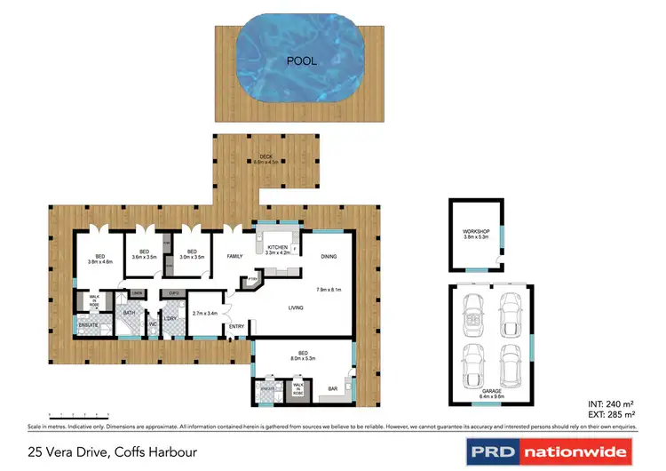 Floorplan of Homely house listing, 25 Vera Drive, Coffs Harbour NSW 2450