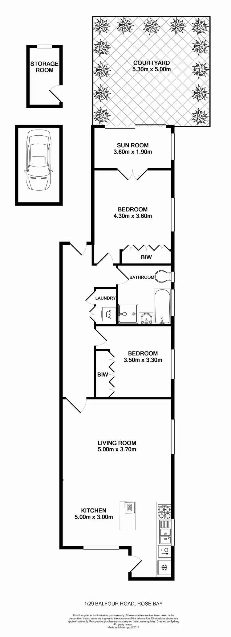 Floorplan of Homely unit listing, 1/29 Balfour Road, Rose Bay NSW 2029