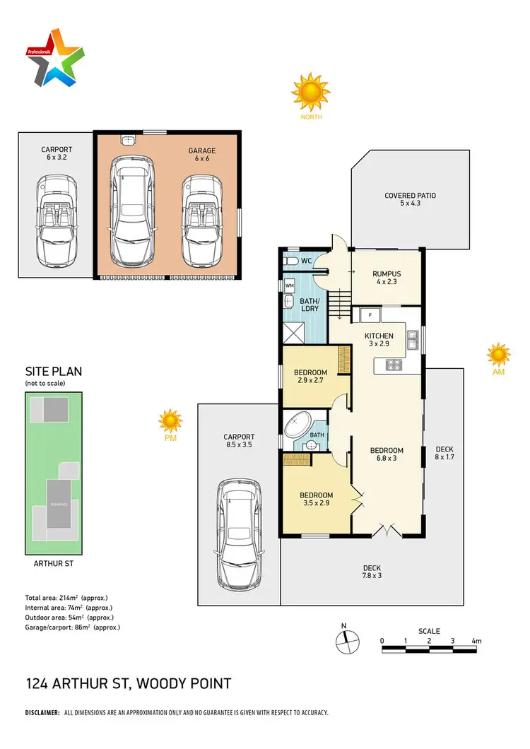 Floorplan of Homely house listing, 124 Arthur Street, Woody Point QLD 4019