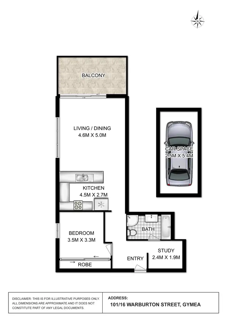 Floorplan of Homely apartment listing, 101/16 Warburton Street, Gymea NSW 2227
