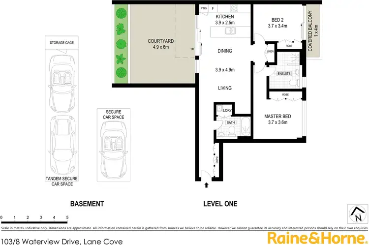 Floorplan of Homely apartment listing, 103/8 Waterview Drive, Lane Cove NSW 2066