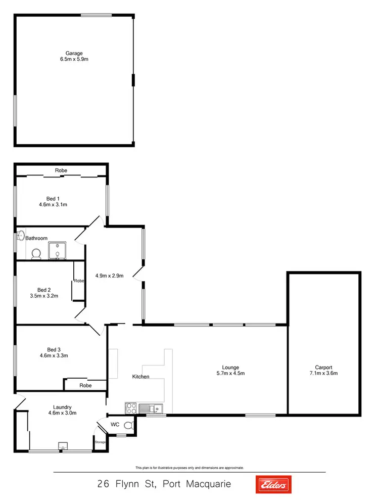 Floorplan of Homely house listing, 26 Flynn Street, Port Macquarie NSW 2444