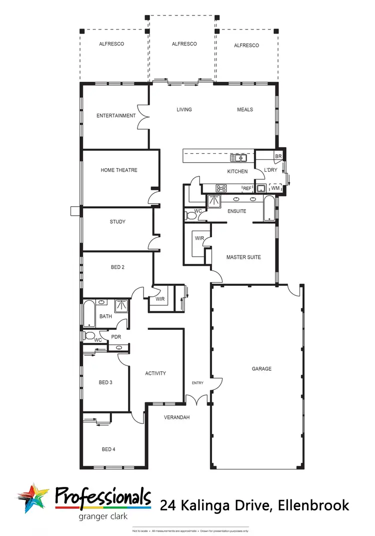 Floorplan of Homely house listing, 24 Kalinga Drive, Ellenbrook WA 6069