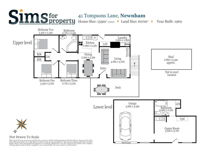 Floorplan of Homely house listing, 41 Tompsons Lane, Newnham TAS 7248