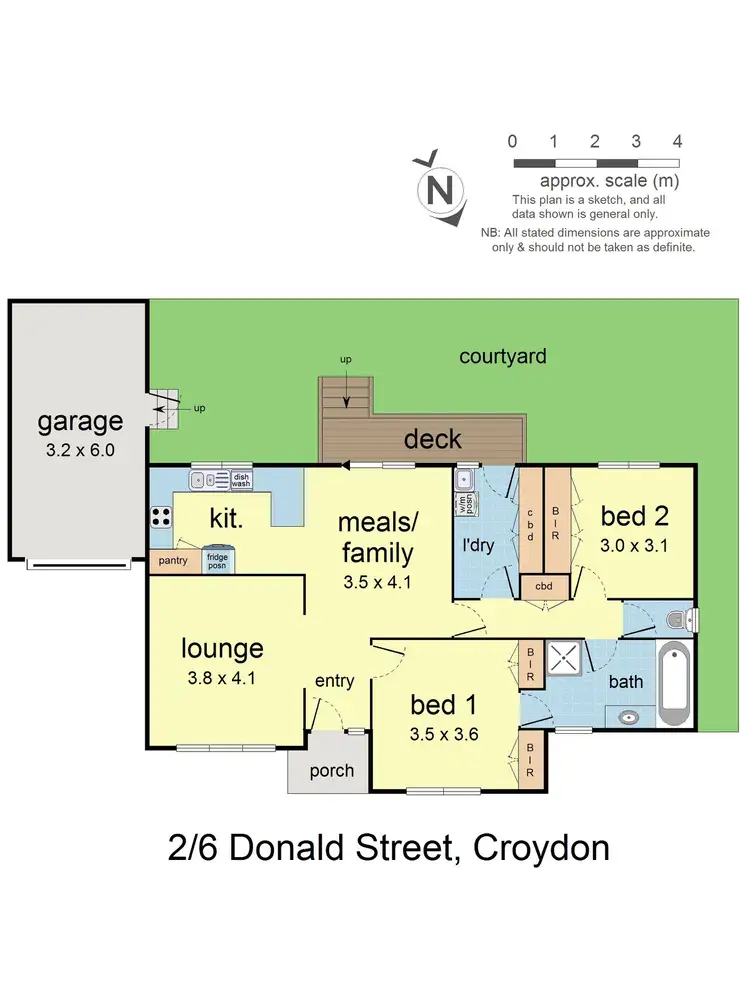 Floorplan of Homely unit listing, 2/6 Donald Street, Croydon VIC 3136