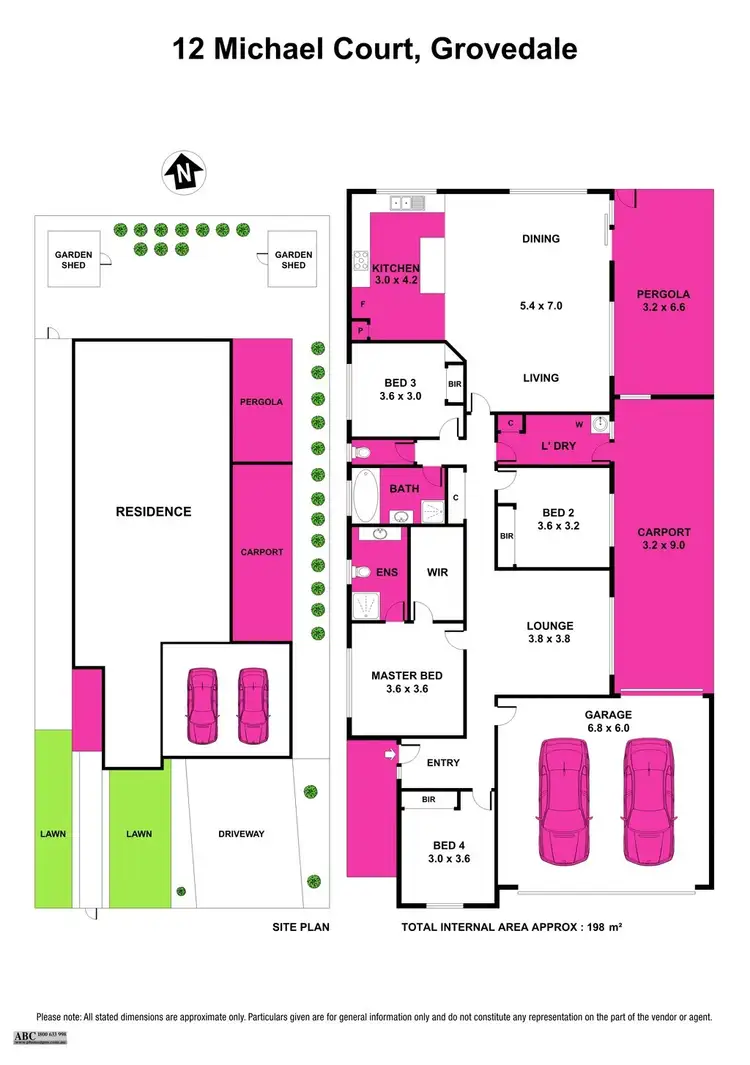 Floorplan of Homely house listing, 12 Michael Court, Grovedale VIC 3216
