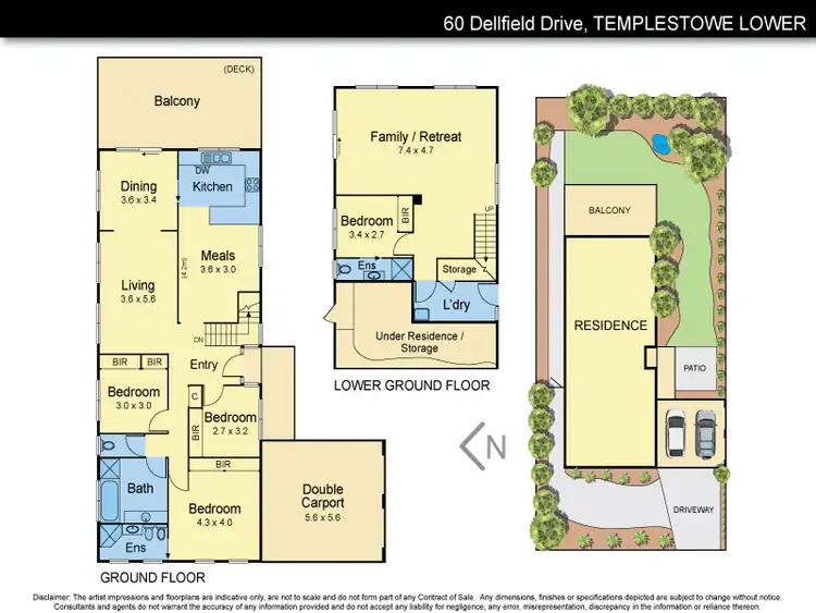 Floorplan of Homely house listing, 60 Dellfield Drive, Templestowe Lower VIC 3107