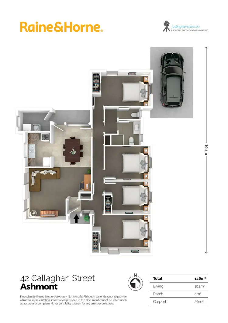 Floorplan of Homely house listing, 42 Callaghan St, Ashmont NSW 2650