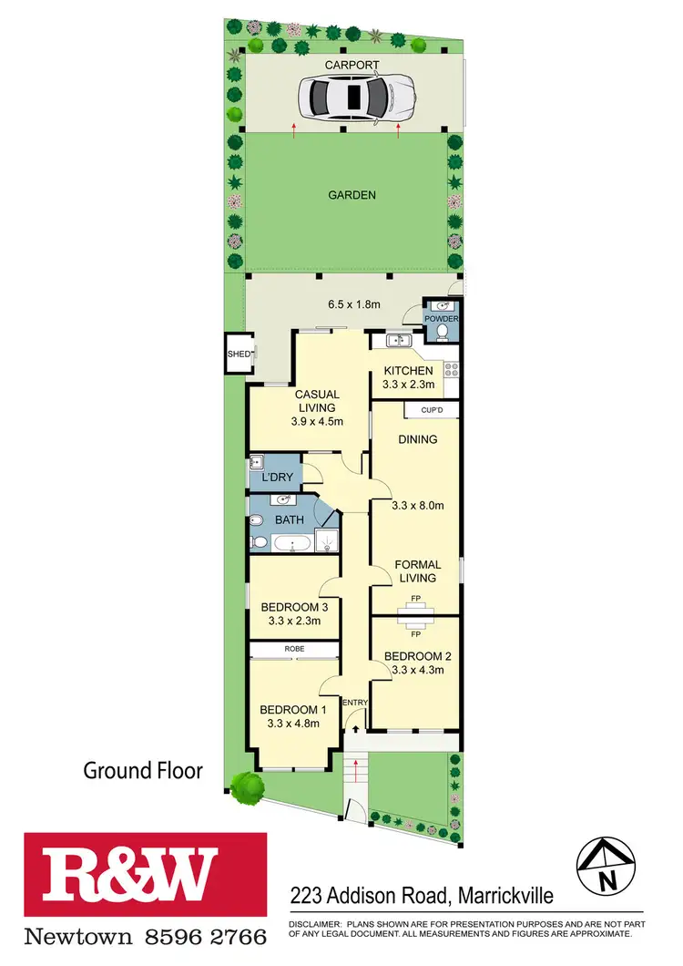 Floorplan of Homely house listing, 223 Addison Road, Marrickville NSW 2204